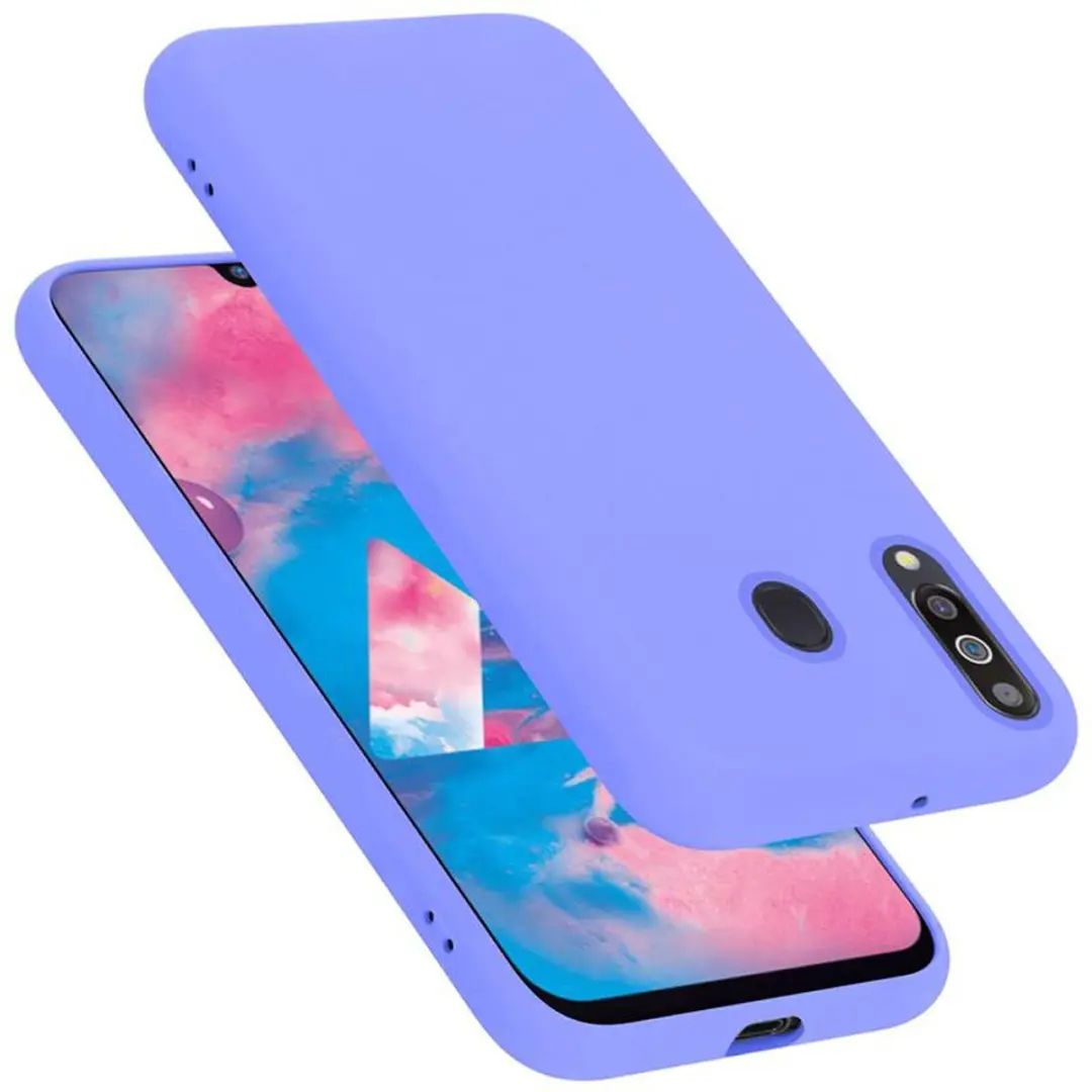 Cadorabo Hoesje geschikt voor Samsung Galaxy M30 / A40s in LIQUID LICHT PAARS