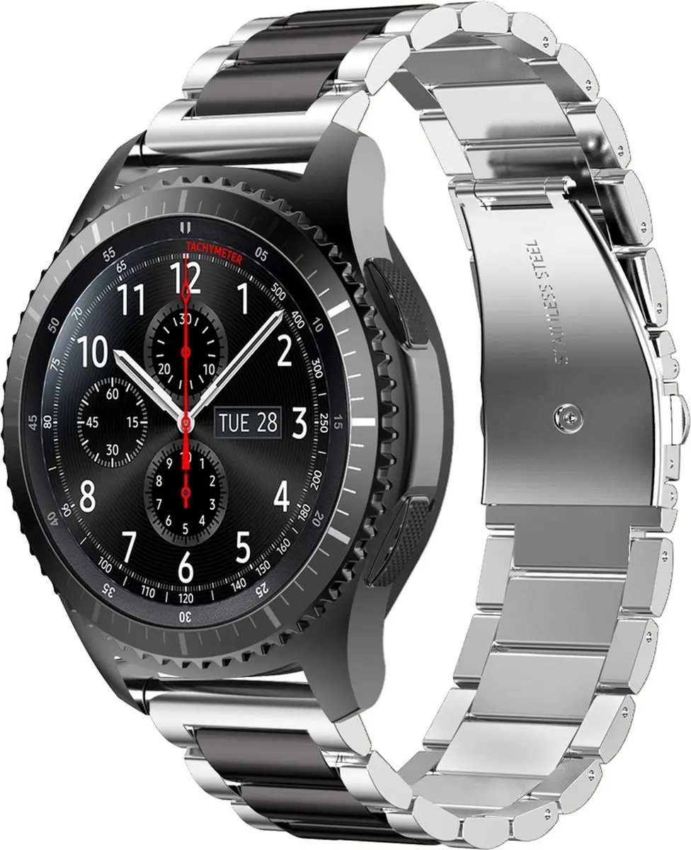 Cadorabo Roestvrij stalen Bandje 20mm geschikt voor Samsung Galaxy Watch 42mm /