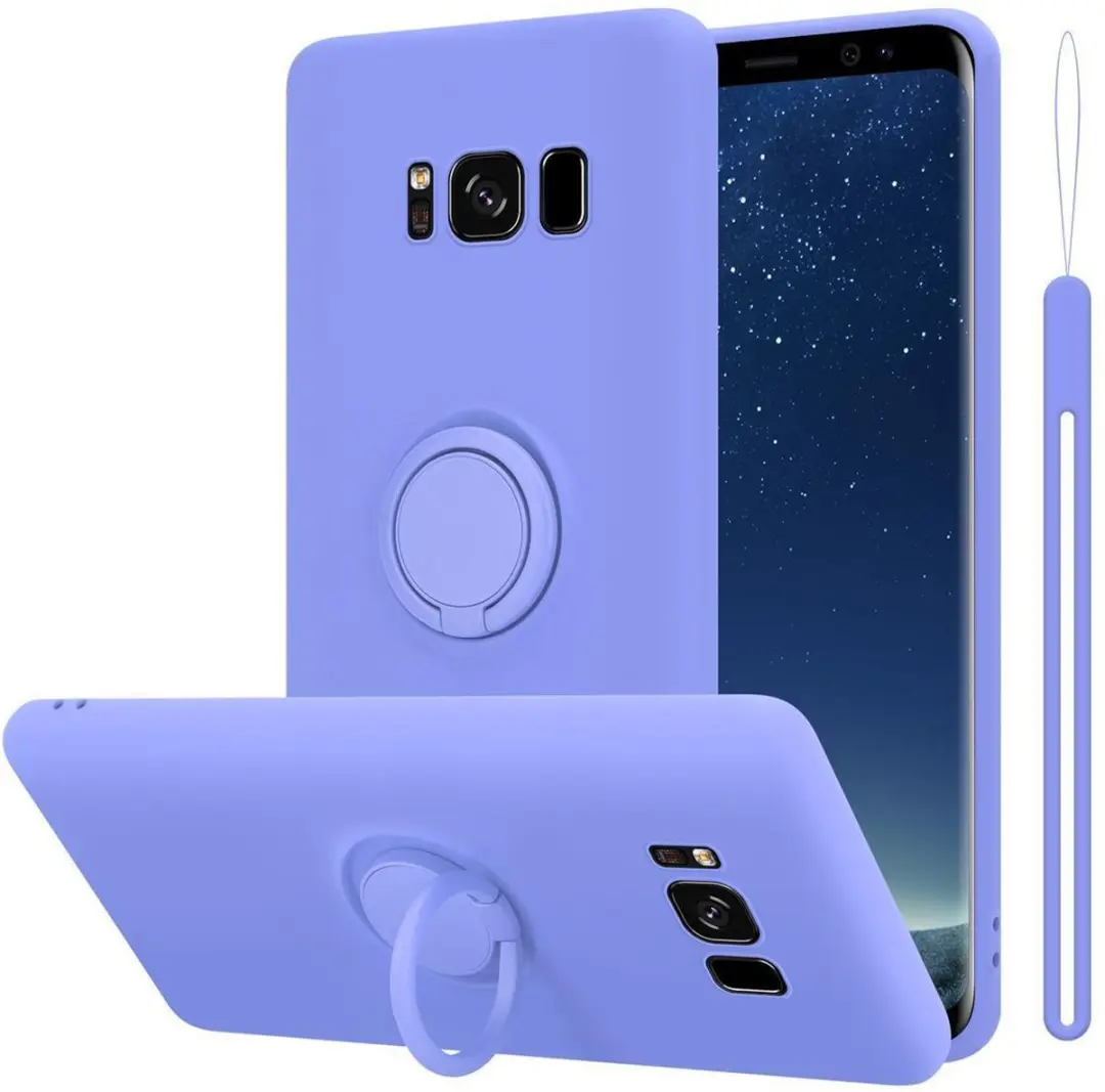 Cadorabo Hoesje geschikt voor Samsung Galaxy S8 PLUS in LIQUID LICHT PAARS