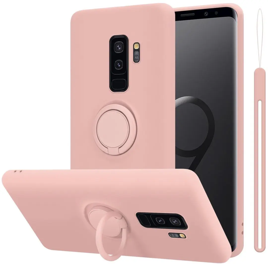 Cadorabo Hoesje geschikt voor Samsung Galaxy S9 PLUS in LIQUID ROZE