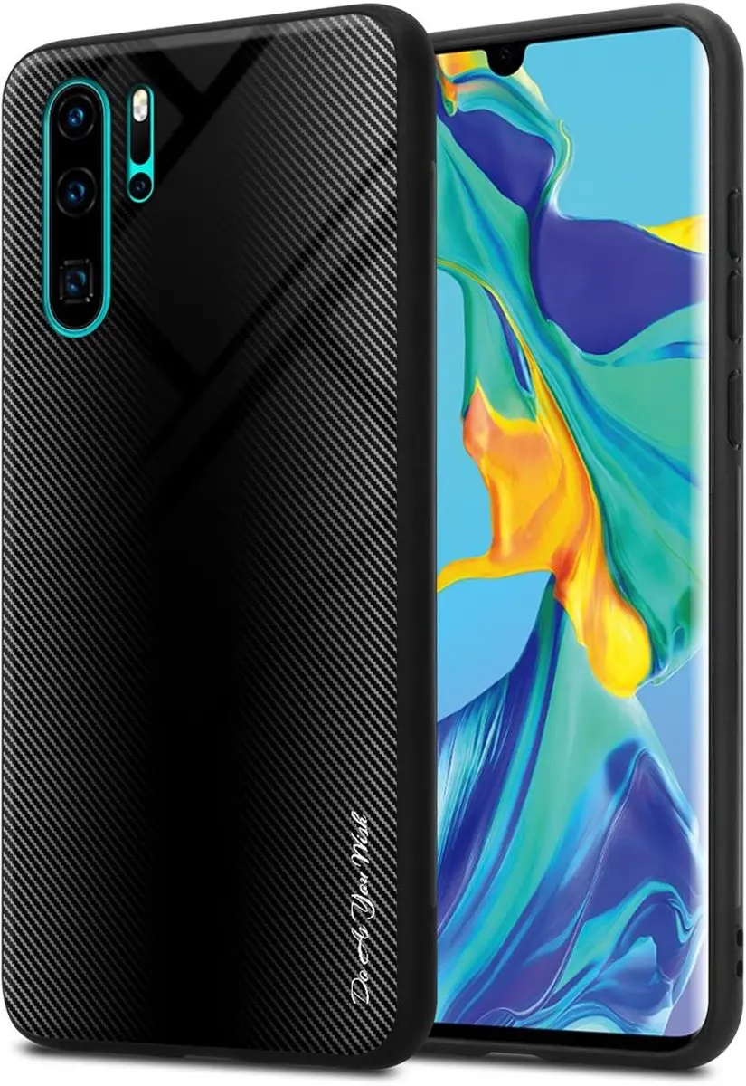 Cadorabo Hoesje geschikt voor Huawei P30 PRO in OPAAL ZWART