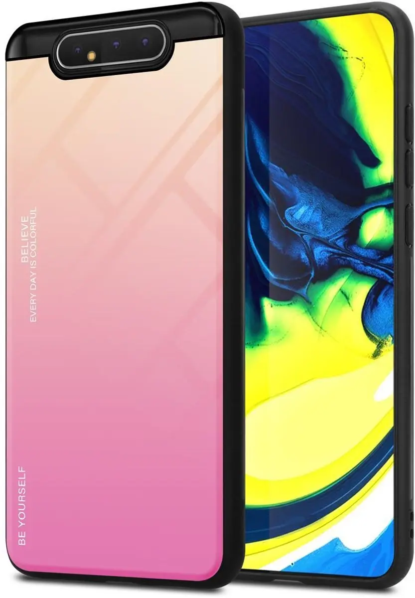 Cadorabo Hoesje geschikt voor Samsung Galaxy A80 / A90 4G in GEEL