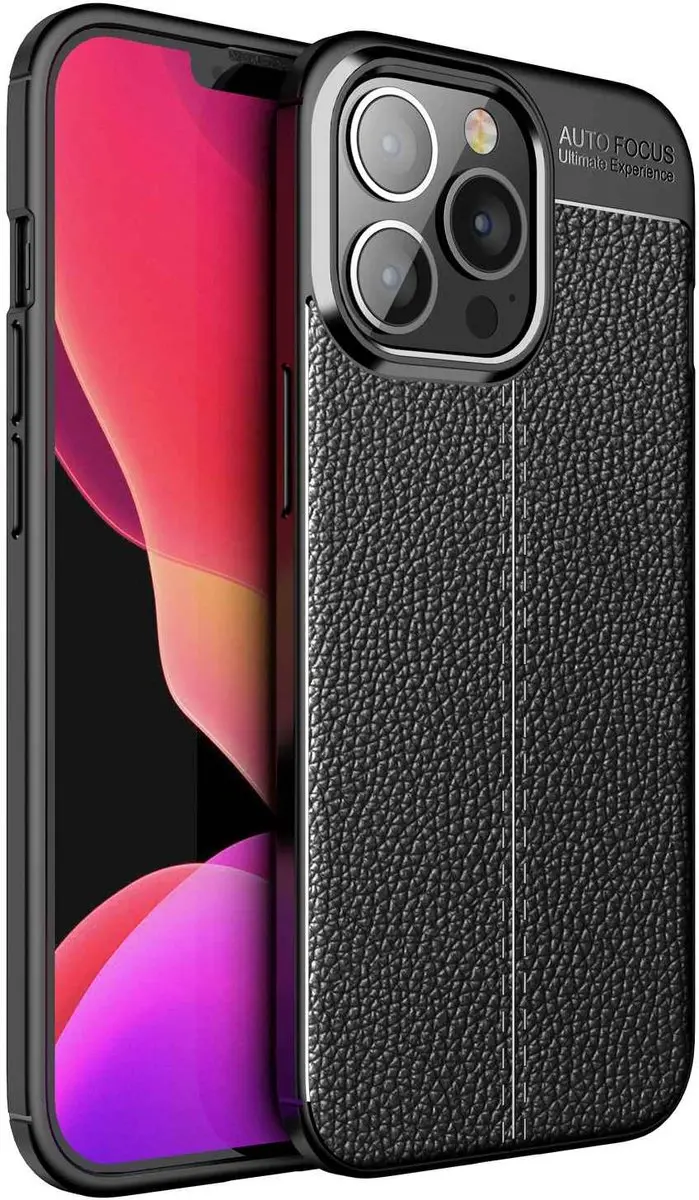 Cadorabo Hoesje geschikt voor Apple iPhone 13 PRO in Diep Zwart