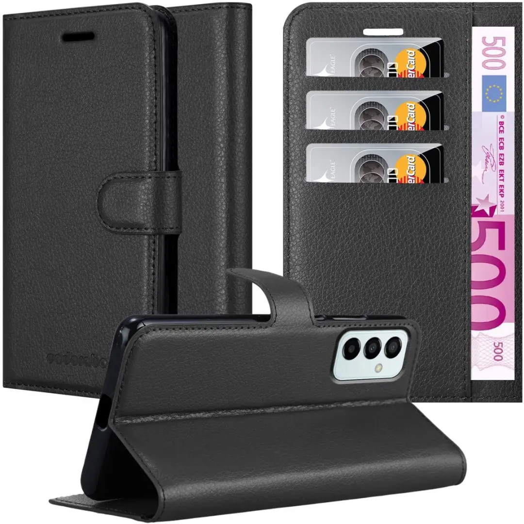Cadorabo Hoesje geschikt voor Samsung Galaxy M23 5G in PHANTOM ZWART