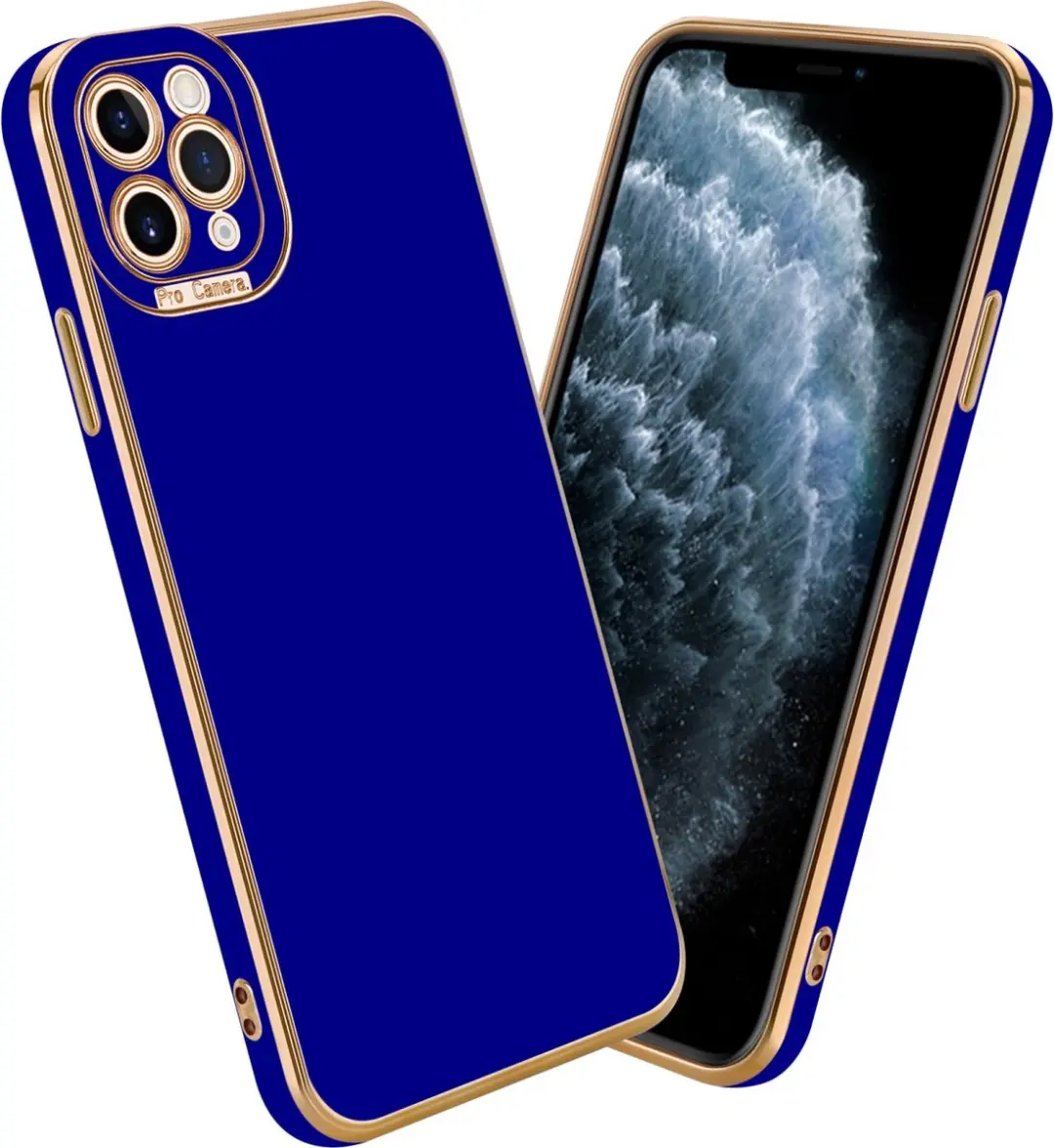 Cadorabo Hoesje geschikt voor Apple iPhone 11 PRO MAX in Glossy Blauw