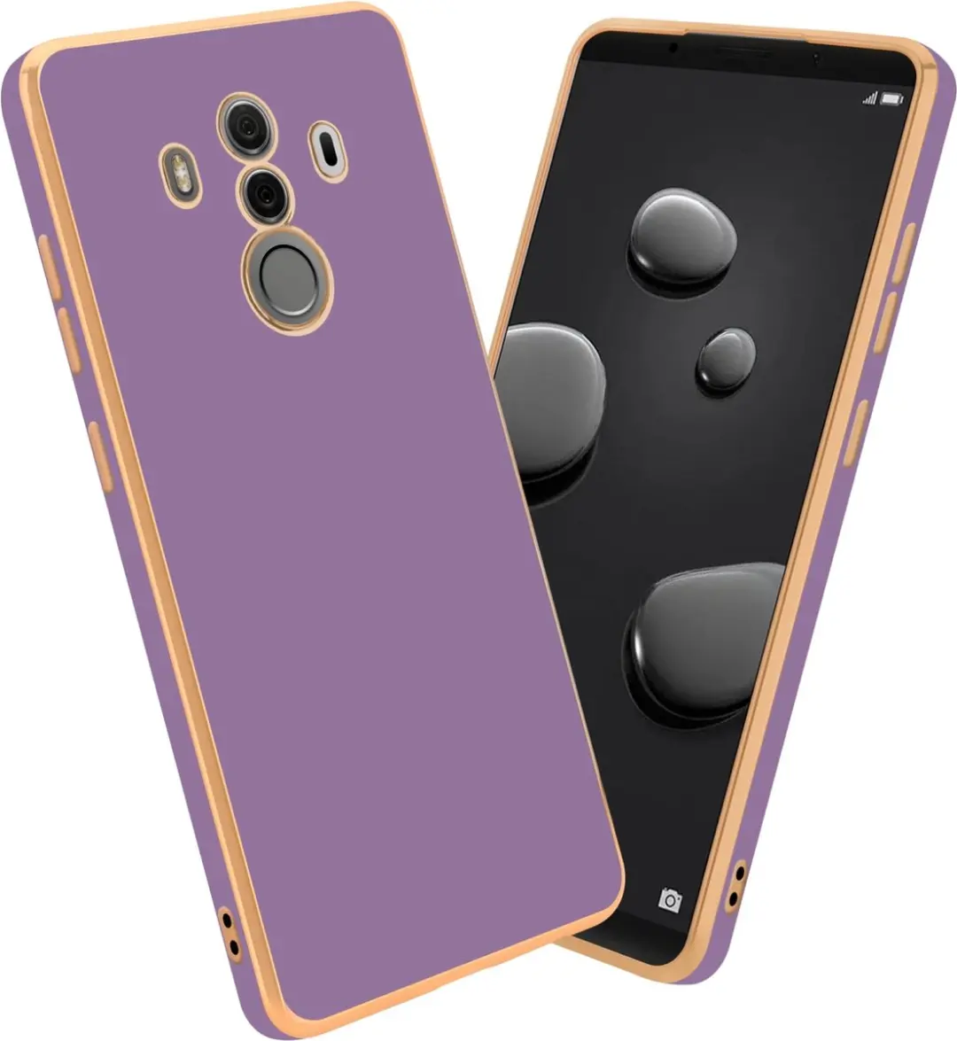 Cadorabo Hoesje geschikt voor Huawei MATE 10 PRO in Glossy Paars