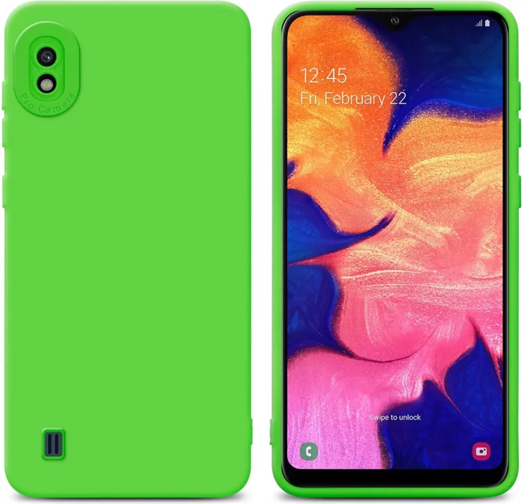 Cadorabo Hoesje geschikt voor Samsung Galaxy A10 in FLUID GROEN
