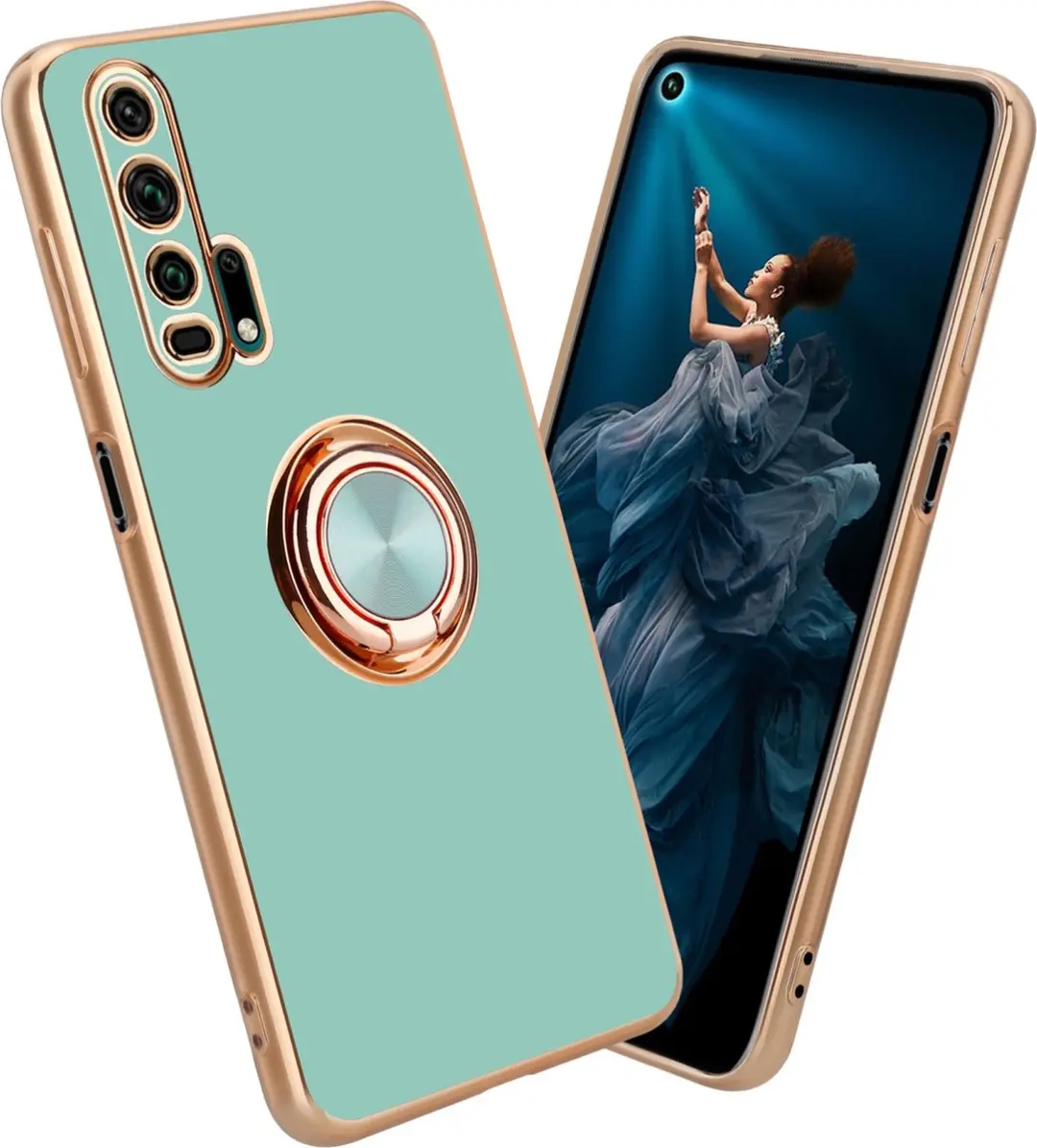 Cadorabo Hoesje geschikt voor Honor 20 PRO in Glossy Turquoise