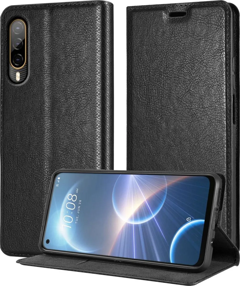 Cadorabo Hoesje geschikt voor HTC Desire 22 PRO in ZWARTE NACHT