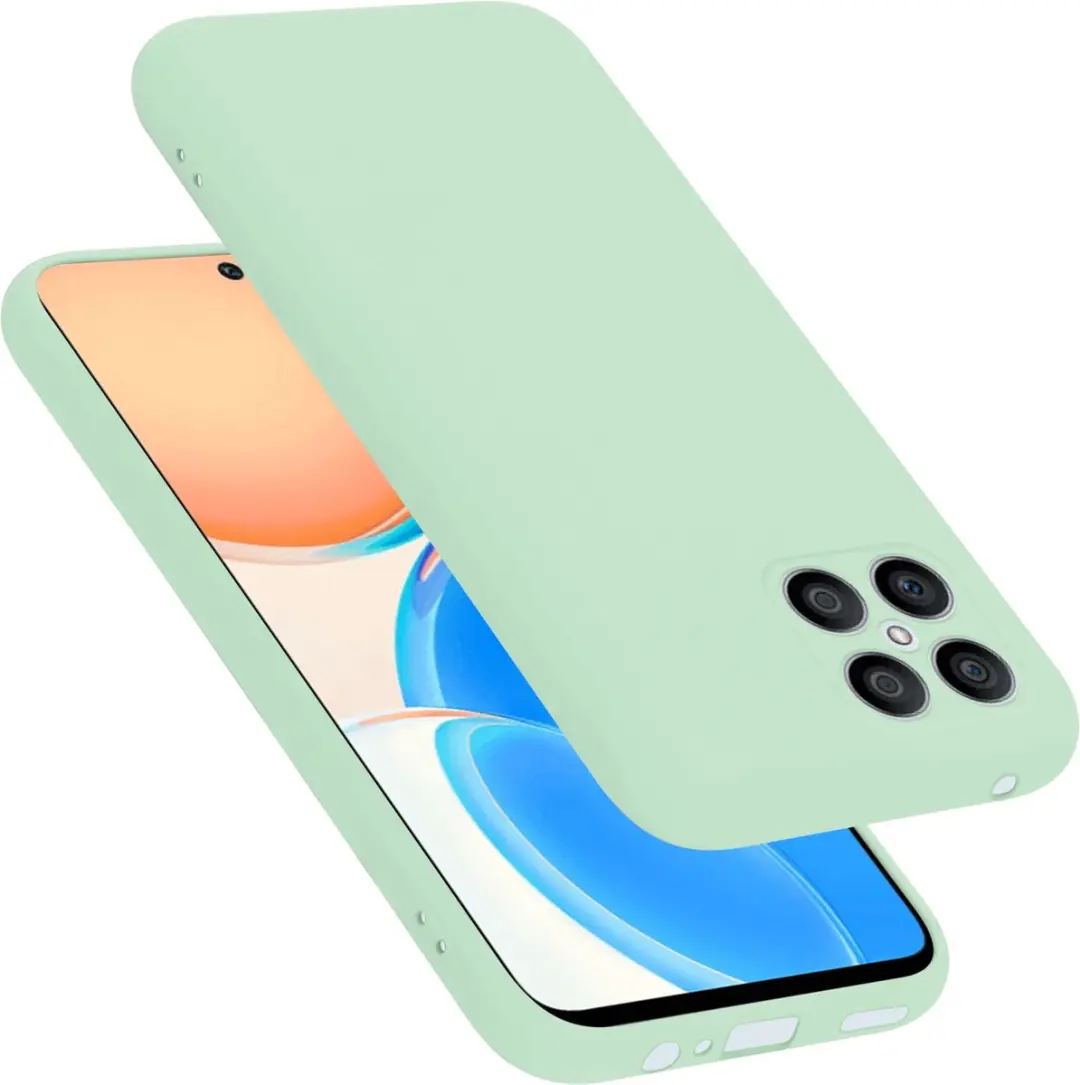 Cadorabo Hoesje geschikt voor Honor X8 in LIQUID LICHT GROEN