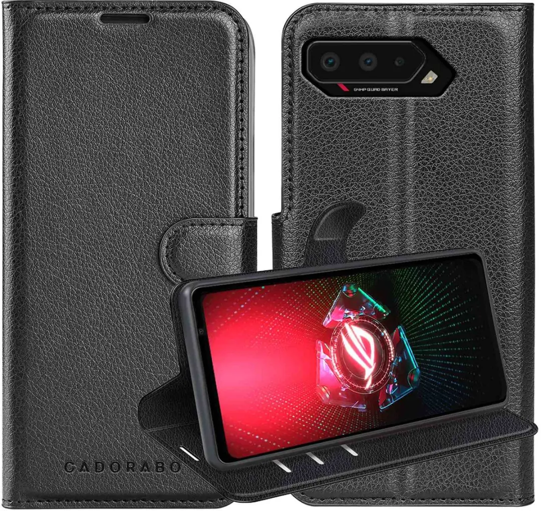 Cadorabo Hoesje geschikt voor Asus ROG Phone 5 in PHANTOM ZWART