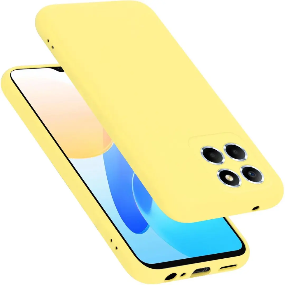 Cadorabo Hoesje geschikt voor Honor X8 5G in LIQUID GEEL