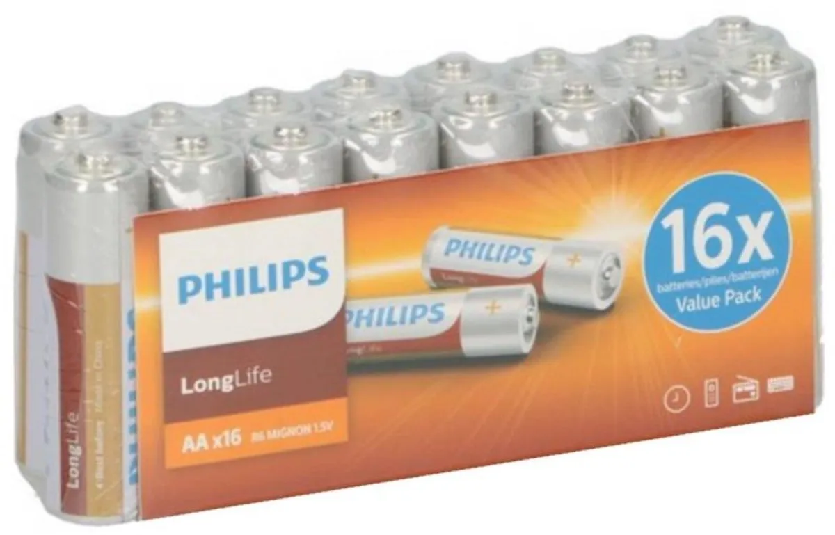 Philips Longlife AA Batterijen R6L16F/00 - 48 Stuks