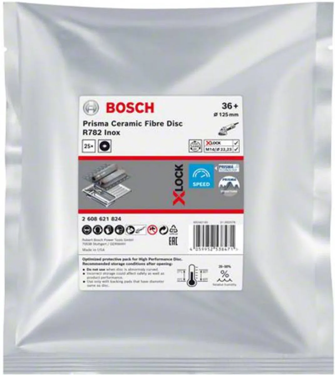 Bosch Professional Fiberschijf Ø125mm Korrel 36 - 25 Stuks