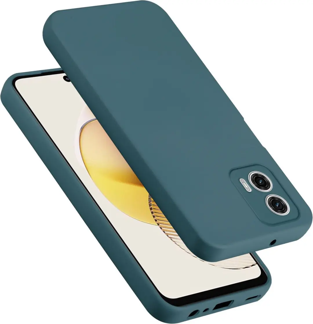 Cadorabo Hoesje geschikt voor Motorola Moto G73 in LIQUID GROEN