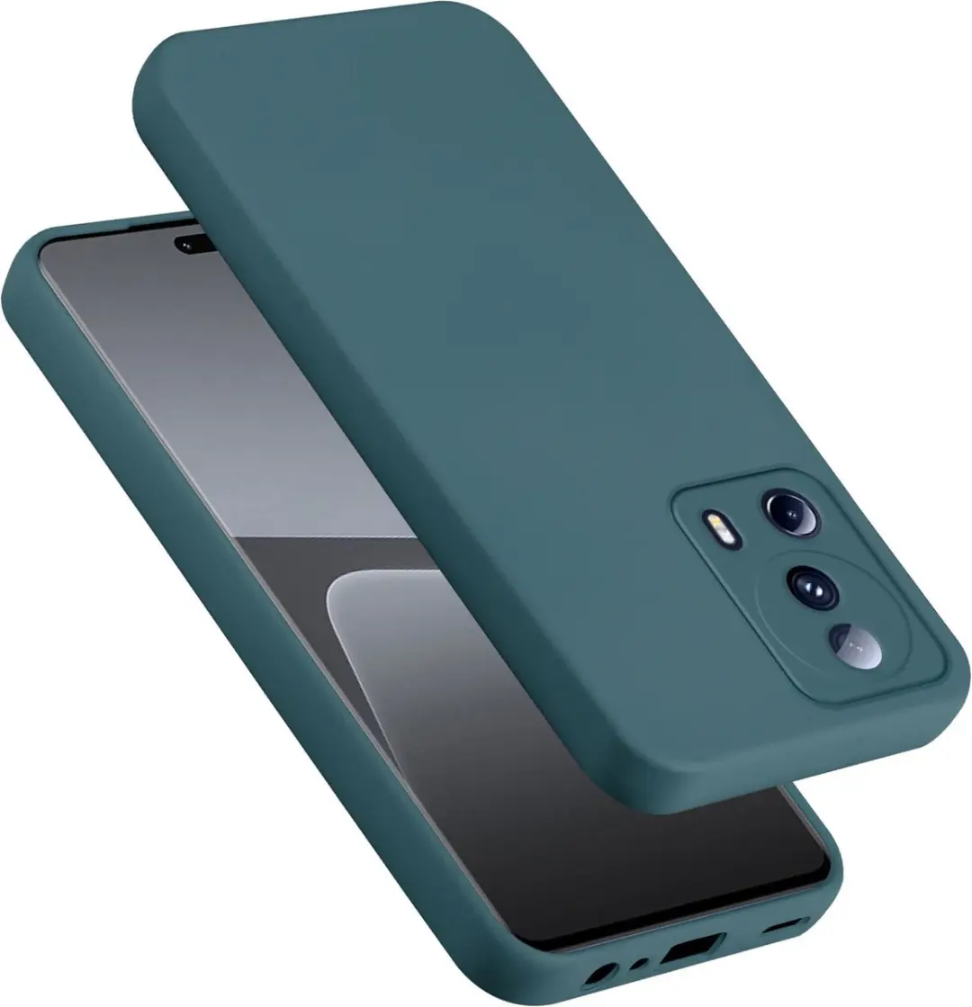 Cadorabo Hoesje geschikt voor Xiaomi 13 Lite in LIQUID GROEN