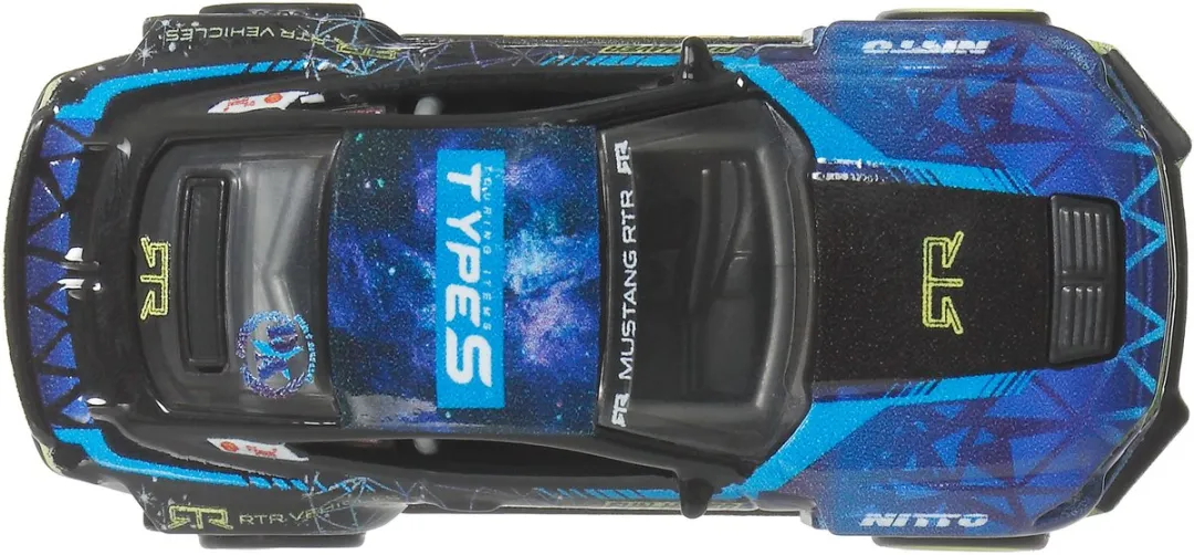 Mattel Hot Wheels Premium Autocultuur Circuit Legends RTR Mustang Drift JBK48 - 1:64 - Bleu