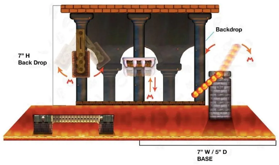Nintendo Lava Castle Playset - Multicolor