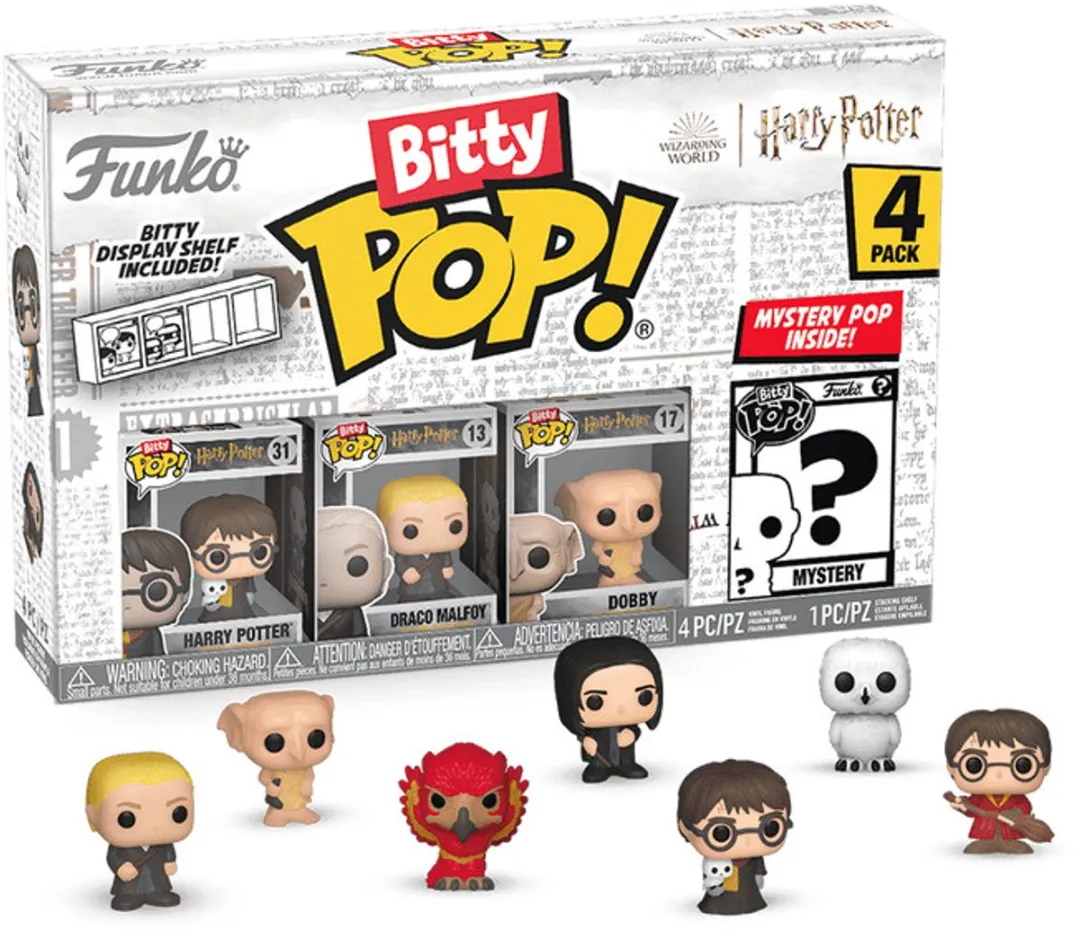 Funko Bitty Pop! Harry Potter 4-Pack - Draco Malfoy & Dobby - Serie 1 - afbeelding 6 van 6