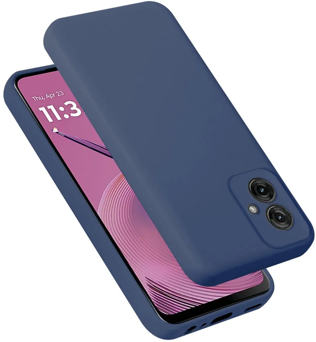 Cadorabo Hoesje geschikt voor Motorola Moto G55 in LIQUID BLAUW