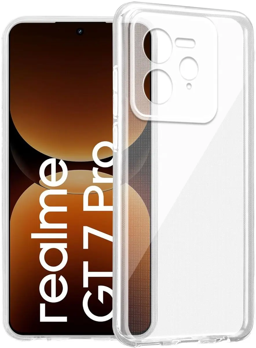 Cadorabo Hoesje geschikt voor Realme GT7 Pro in VOLLEDIG TRANSPARANT Niet-vergel