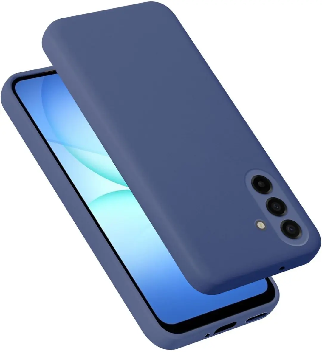 Cadorabo Hoesje geschikt voor Samsung galaxy A17 Case in Liquid Blauw Beschermhoes gemaakt van flexibel TPU silicone etui cover mobiele telefoonhoesje