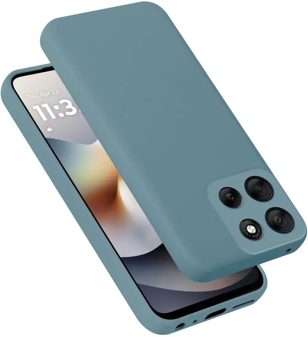 Cadorabo Hoesje geschikt voor Motorola Moto G56 Case in Liquid Groen Beschermhoe