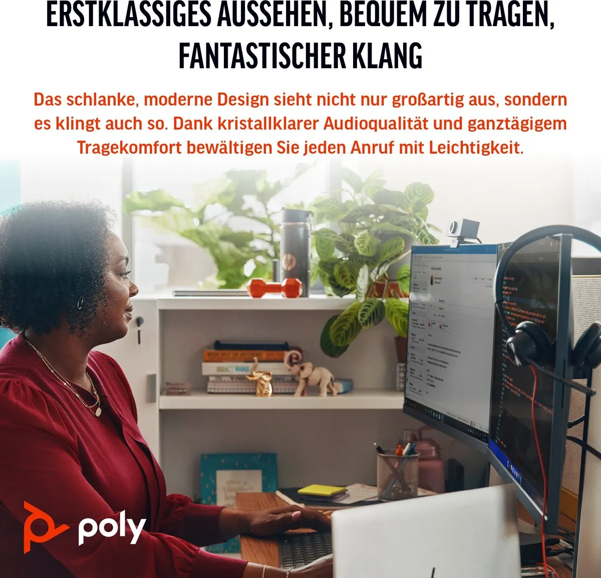 HP Poly Blackwire 3320 USB-C Headset - Zwart