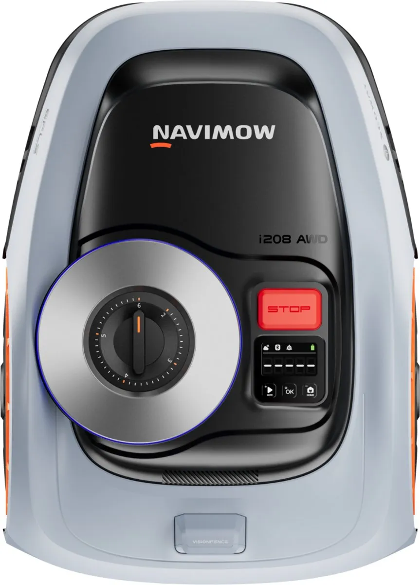 Segway Navimow i208 AWD - Robotgrasmaaier - NRTK + Vision - Zonder Grensdraad & Zonder Antenne - Automatische installatie - 800m² - 45% Helling - AI Obstakelvermijding - Apple Find My - Super Stil 59dB - 3 Jaar GarantieRobotgrasmaaier