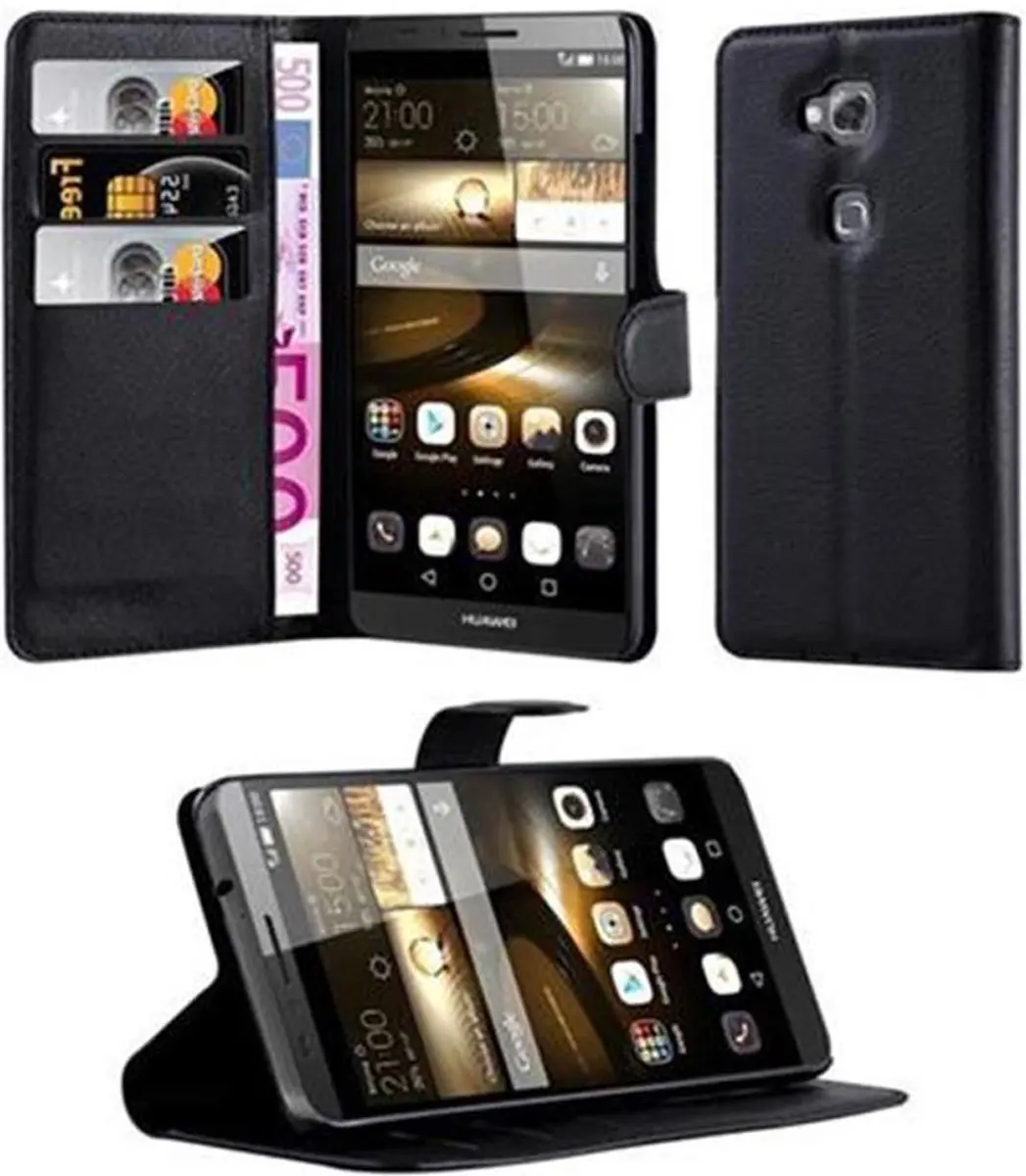 Cadorabo Hoesje geschikt voor Huawei D3 MATE 7 MINI in PHANTOM ZWART