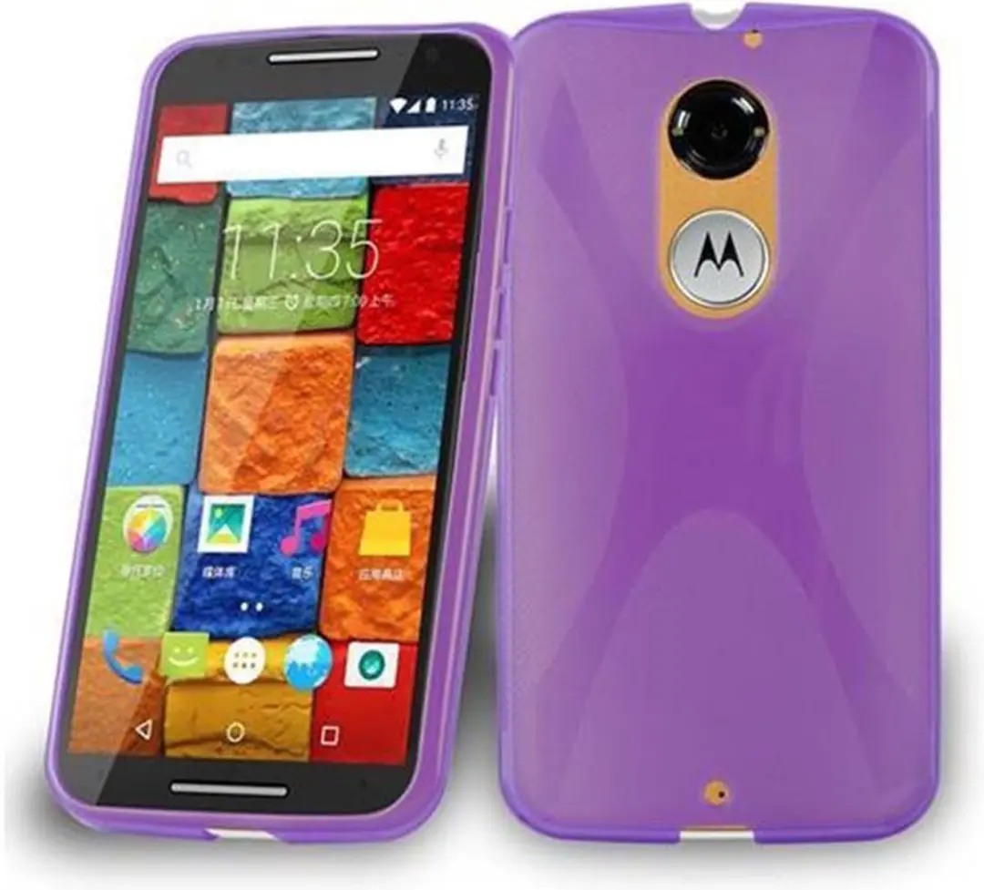 Cadorabo Hoesje geschikt voor Motorola MOTO X2 in LILA VIOLET