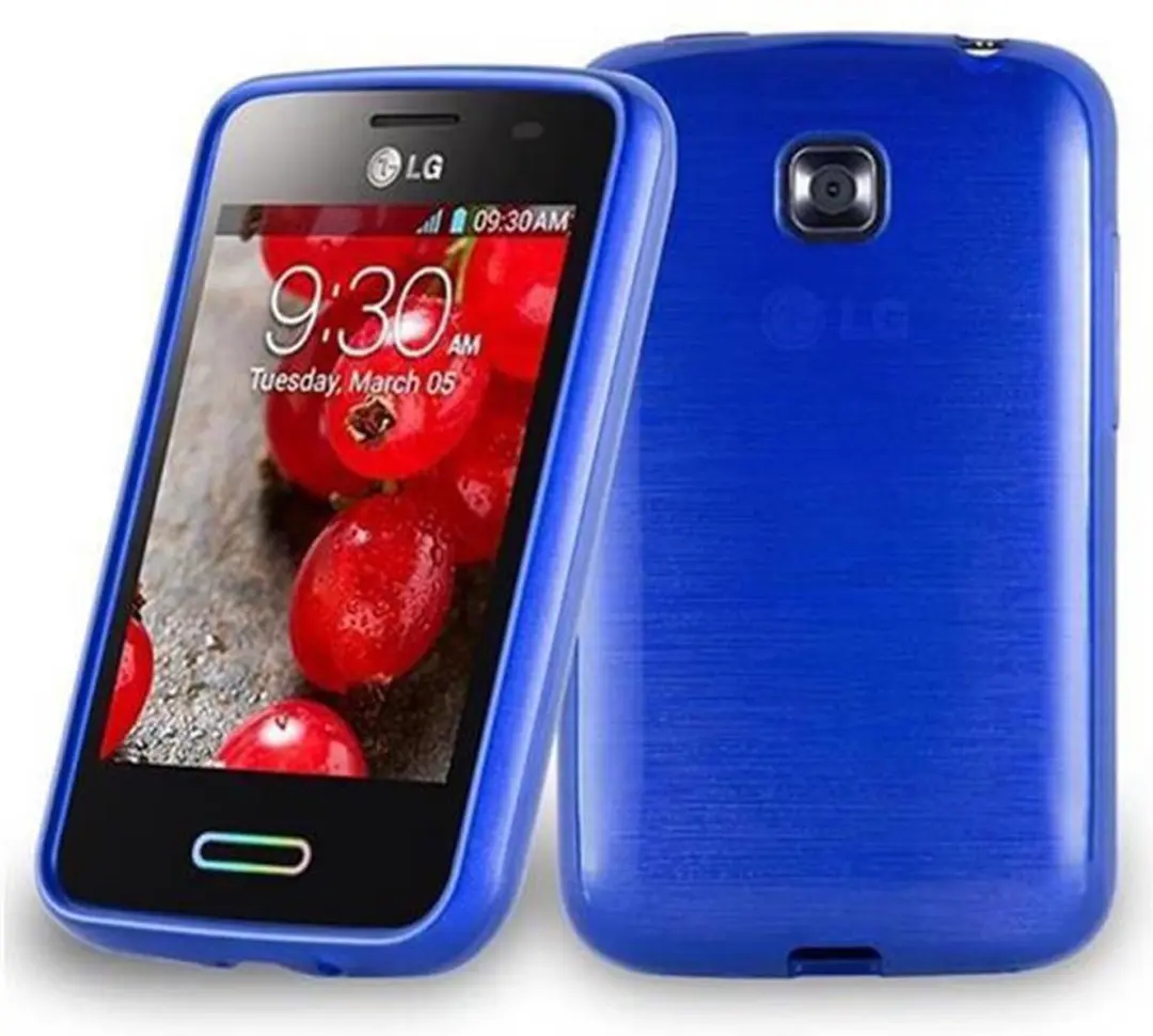 Cadorabo Hoesje geschikt voor LG L3 II (2. SIM) in BLAUW
