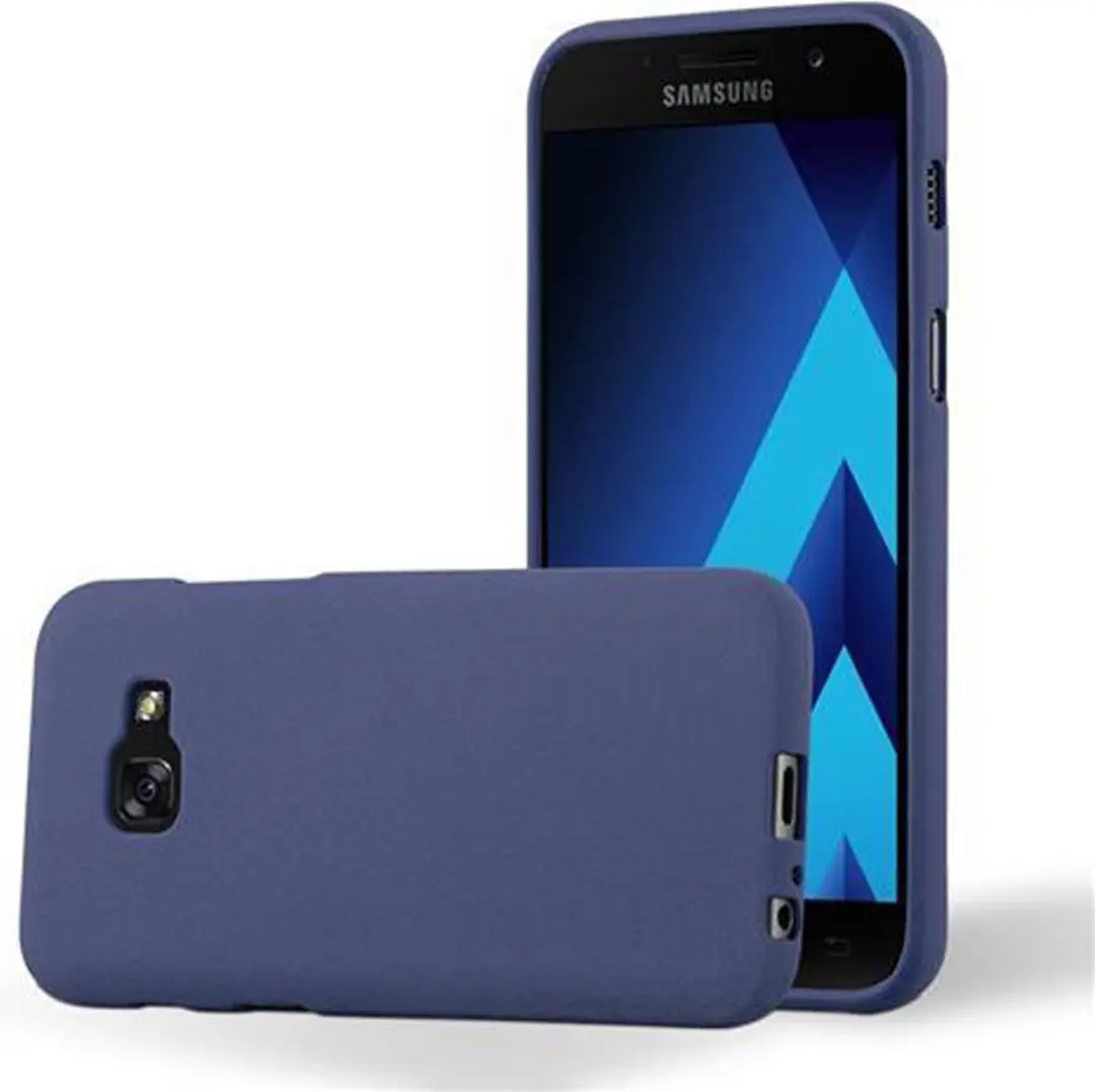 Cadorabo Hoesje geschikt voor Samsung Galaxy A3 2017 in FROST DONKER BLAUW