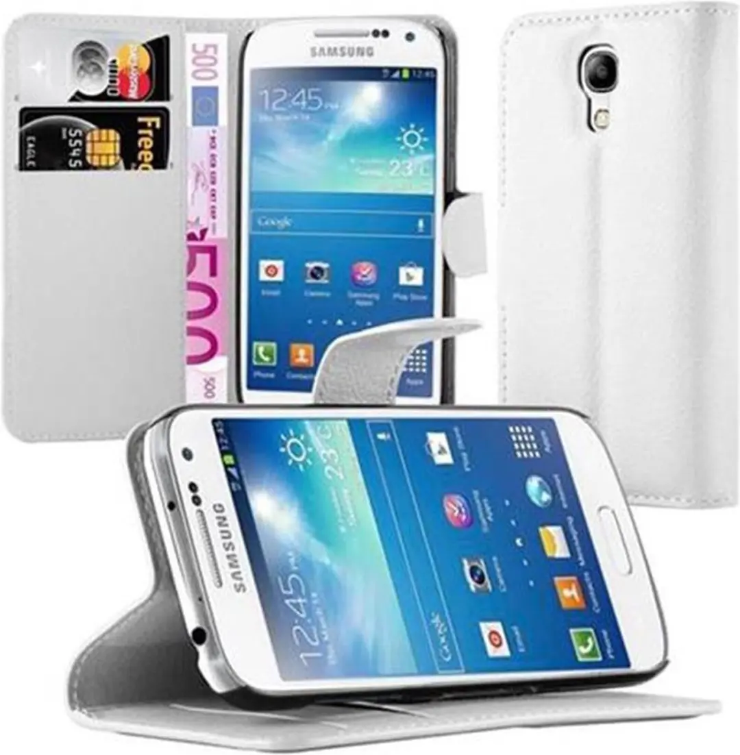 Cadorabo Hoesje geschikt voor Samsung Galaxy S4 MINI in ARCTISCH WIT