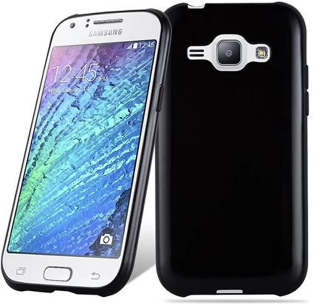Cadorabo Hoesje geschikt voor Samsung Galaxy J1 2015 in ZWART