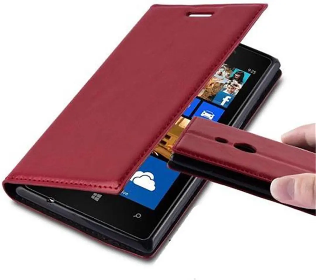 Cadorabo Hoesje geschikt voor Nokia Lumia 925 in APPEL ROOD