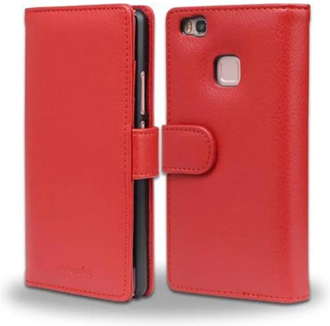 Cadorabo Hoesje geschikt voor Huawei P9 LITE 2016 / G9 LITE in INFERNO ROOD