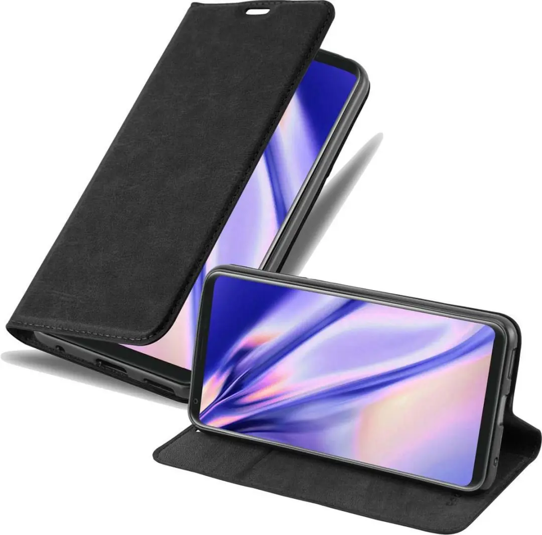 Cadorabo Hoesje geschikt voor LG V30 / V30+ / V30S / V30S+ in ZWARTE NACHT