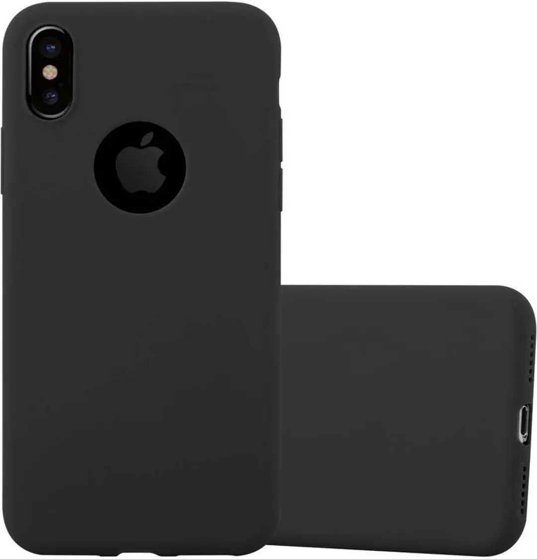 Cadorabo Hoesje geschikt voor Apple iPhone XS MAX in CANDY ZWART