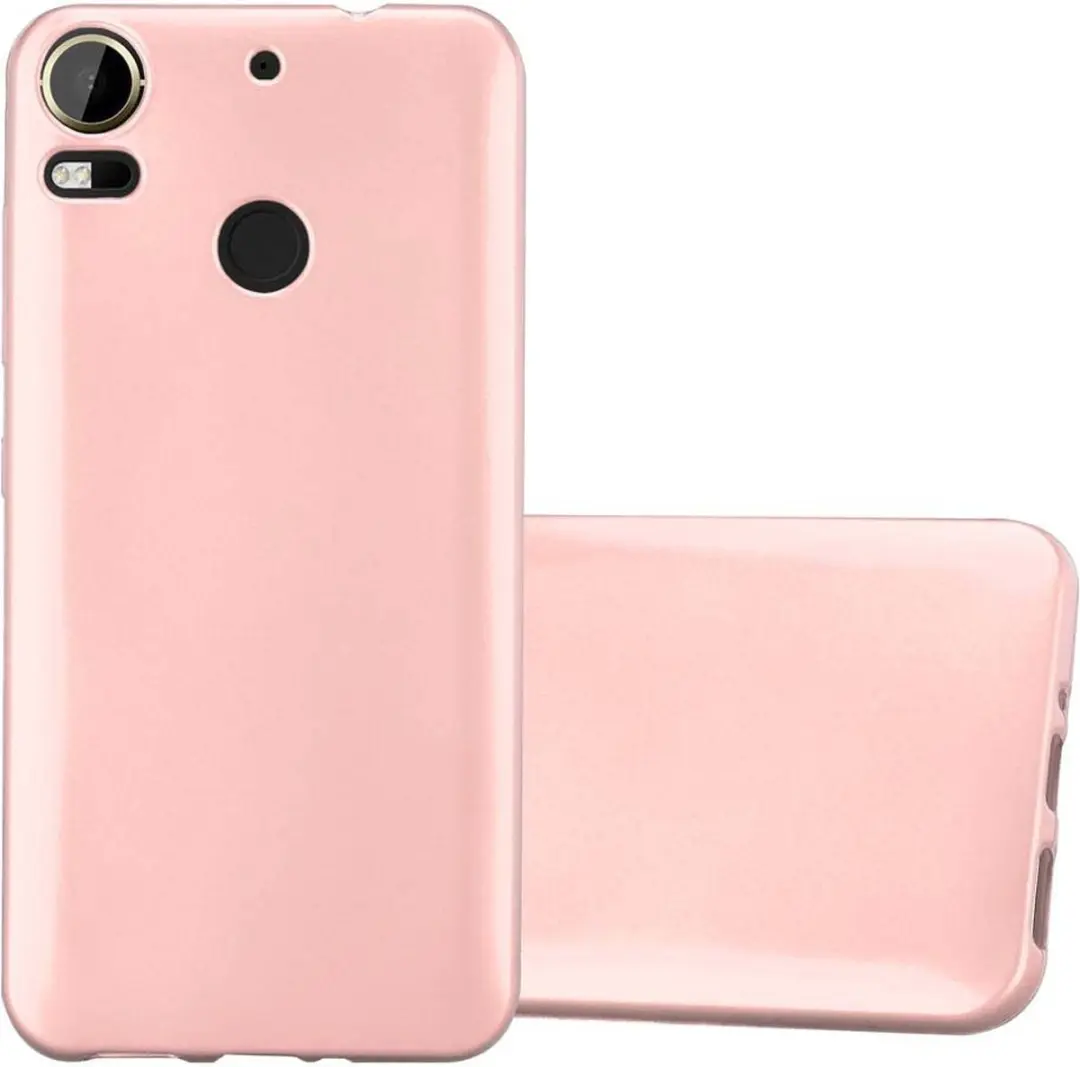 Cadorabo Hoesje geschikt voor HTC Desire 10 PRO in METALLIC ROSE GOUD