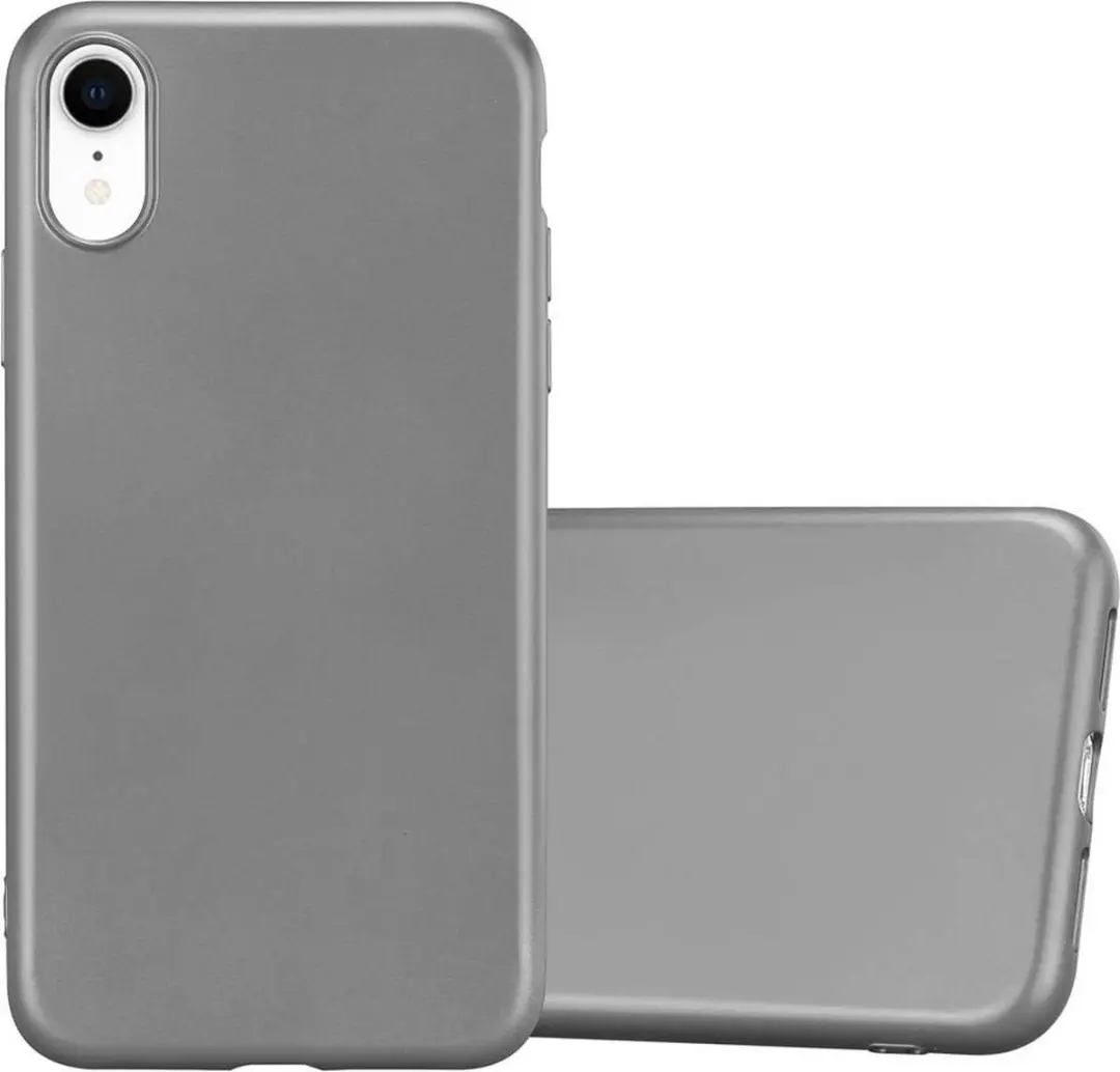 Cadorabo Hoesje geschikt voor Apple iPhone XR in METALLIC GRIJS