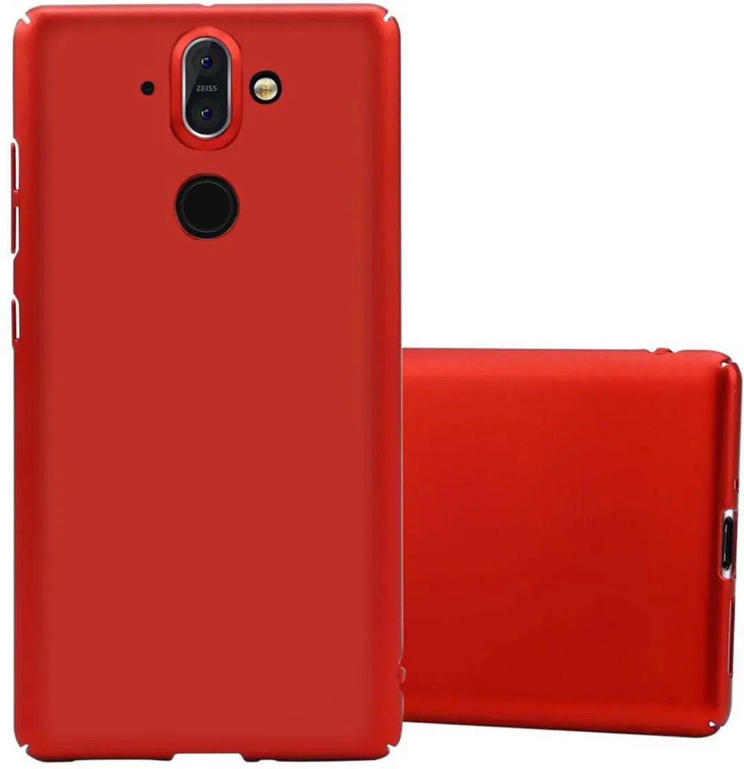 Cadorabo Hoesje geschikt voor Nokia 8 Sirocco in METAAL ROOD