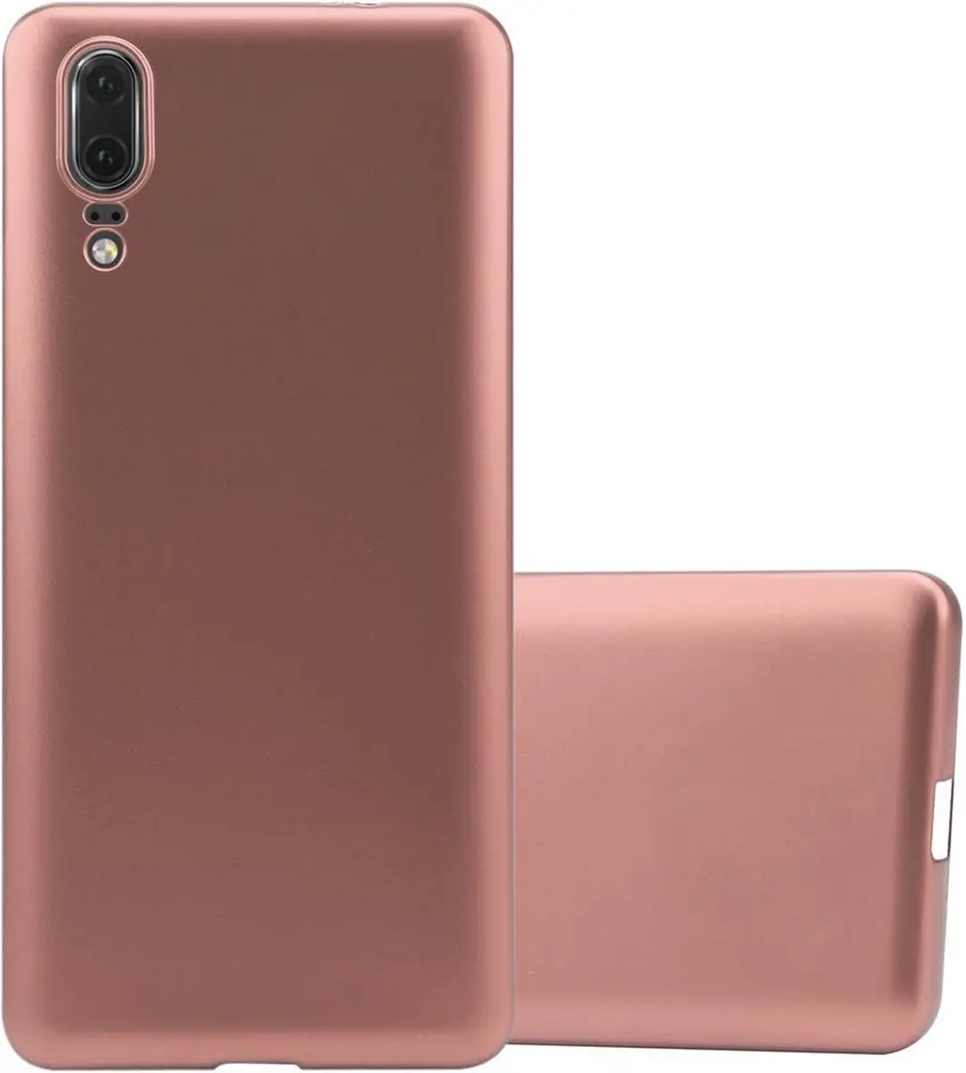 Cadorabo Hoesje geschikt voor Huawei P20 in METALLIC ROSE GOUD