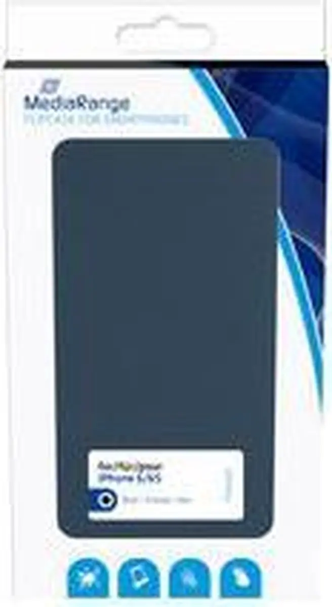 Mediarange slipcase zwart iPhone 6/6s