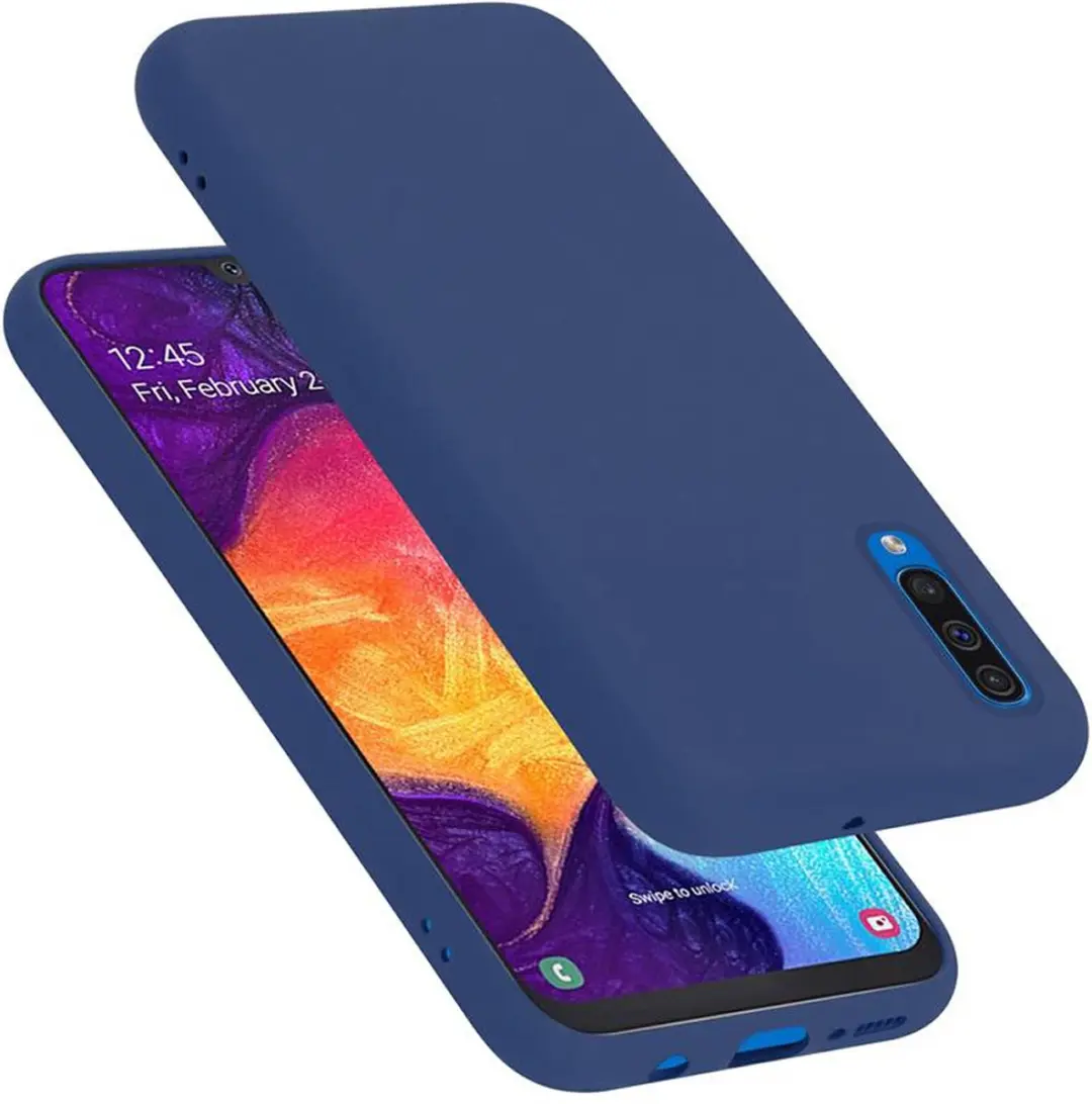 Cadorabo Hoesje geschikt voor Samsung Galaxy A50 4G / A50s / A30s in LIQUID BLAU