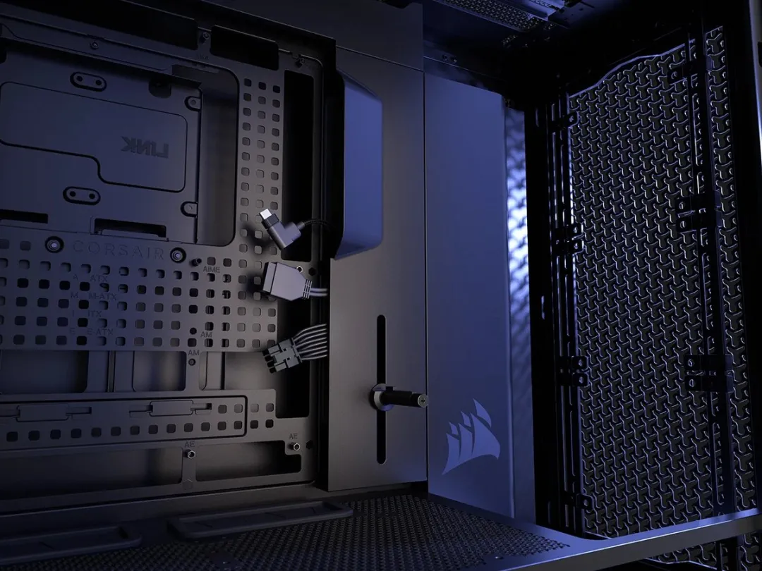 Corsair Frame 5000D RS ARGB PC-behuizing - 4x ARGB ventilatoren - Zwart