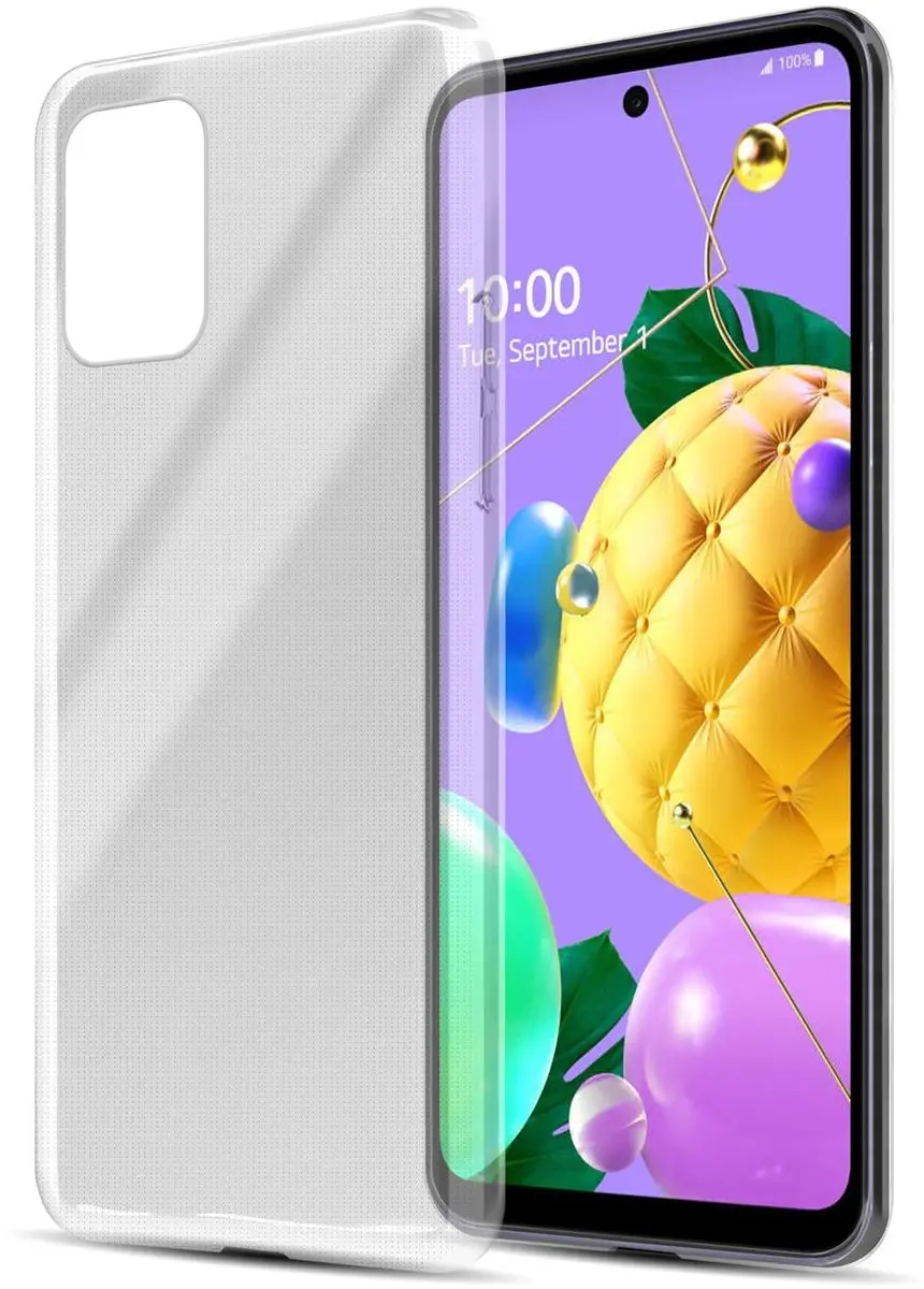 Cadorabo Hoesje geschikt voor LG K52 / K62 / Q52 in VOLLEDIG TRANSPARANT
