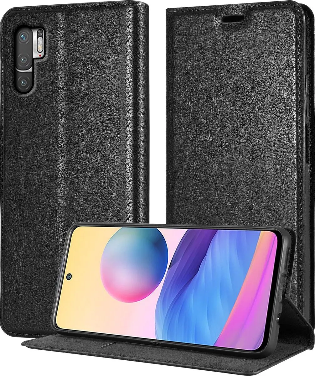 Cadorabo Hoesje geschikt voor Xiaomi RedMi NOTE 10 PRO in ZWARTE NACHT