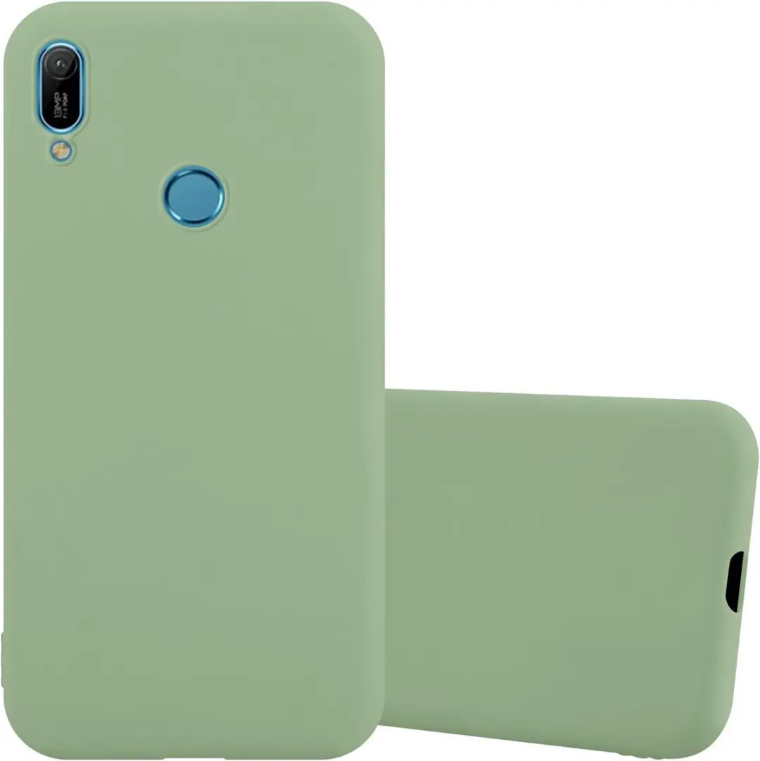 Cadorabo Hoesje geschikt voor Huawei Y6 2019 in CANDY PASTEL GROEN