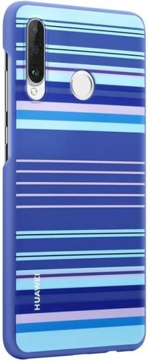 Huawei P30 Lite Hoesje - Blauw Striped Design - 51993075 - afbeelding 6 van 6